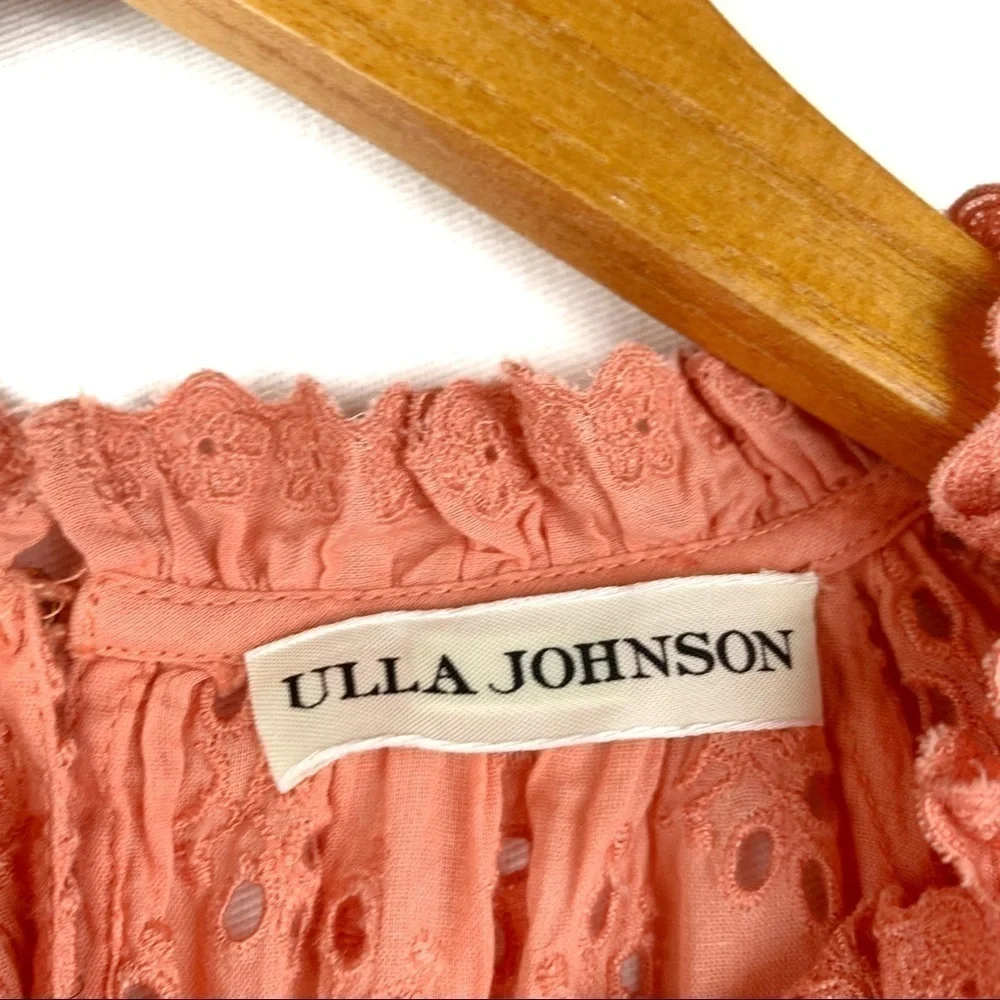 Ulla Johnson eyelet blouse with puff sleeves
